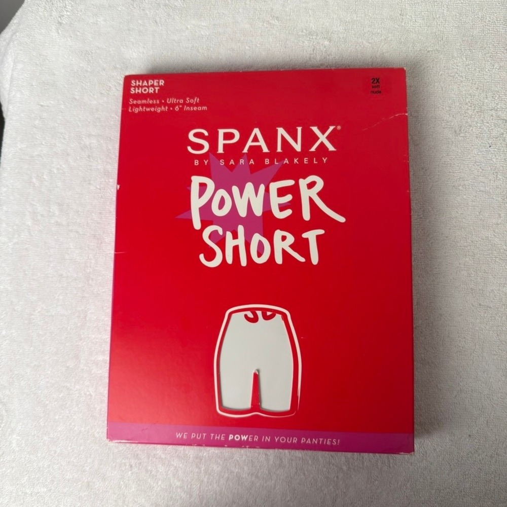 Spanx Power Short Shaper Seamless Mid Thigh Soft Nude 2744 Size 2X